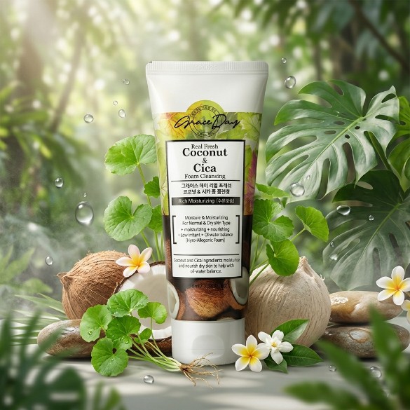 GRACE DAY Real Fresh Coconut & Cica Foam Cleanser 100 ML
