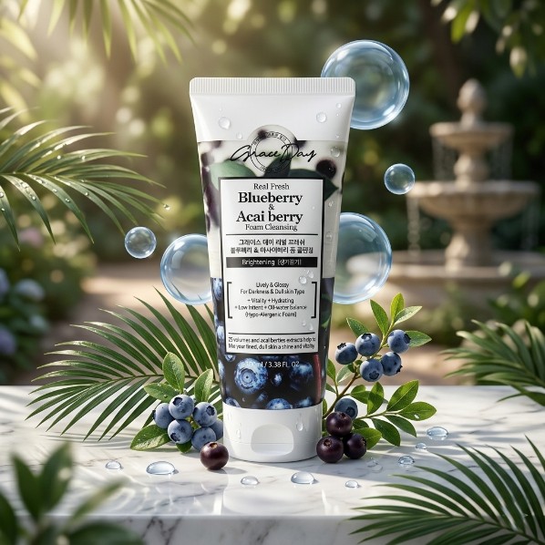 GRACE DAY Real Fresh Blue Berry & Acai Berry Foam Cleanser 100 ML